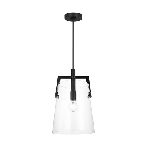 Myhouse Lighting Visual Comfort Studio - DJP1271MBK - One Light Pendant - Crofton - Midnight Black