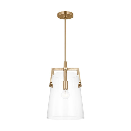 Myhouse Lighting Visual Comfort Studio - DJP1271SB - One Light Pendant - Crofton - Satin Brass