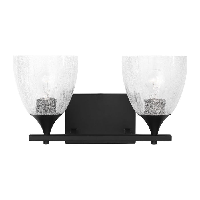 Myhouse Lighting Visual Comfort Studio - DJV1022MBKCKG - Two Light Vanity - Toffino - Midnight Black
