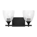 Myhouse Lighting Visual Comfort Studio - DJV1022MBKCKG - Two Light Vanity - Toffino - Midnight Black