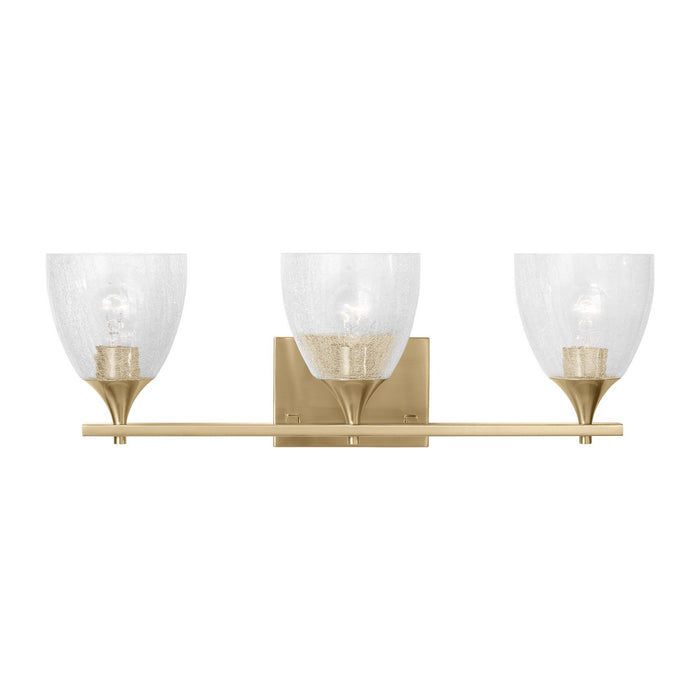 Myhouse Lighting Visual Comfort Studio - DJV1023SBCKG - Three Light Vanity - Toffino - Satin Brass