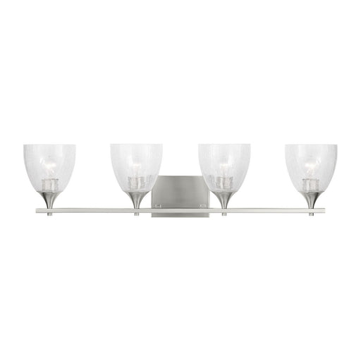 Myhouse Lighting Visual Comfort Studio - DJV1024BSCKG - Four Light Vanity - Toffino - Brushed Nickel