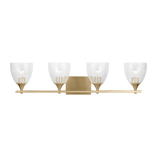 Myhouse Lighting Visual Comfort Studio - DJV1024SBCKG - Four Light Vanity - Toffino - Satin Brass