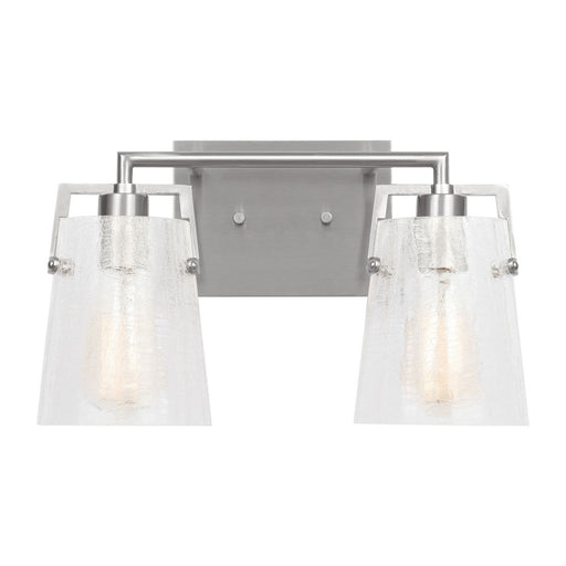 Myhouse Lighting Visual Comfort Studio - DJV1032BSCKG - Two Light Vanity - Crofton - Brushed Nickel