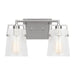 Myhouse Lighting Visual Comfort Studio - DJV1032BSCKG - Two Light Vanity - Crofton - Brushed Nickel