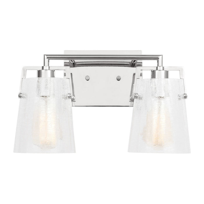 Myhouse Lighting Visual Comfort Studio - DJV1032CHCKG - Two Light Vanity - Crofton - Chrome