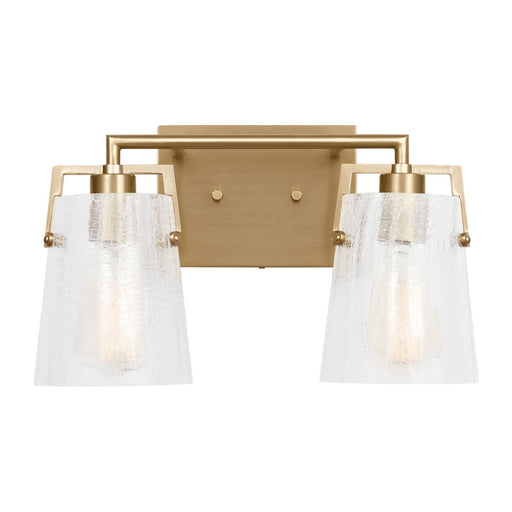 Myhouse Lighting Visual Comfort Studio - DJV1032SBCKG - Two Light Vanity - Crofton - Satin Brass