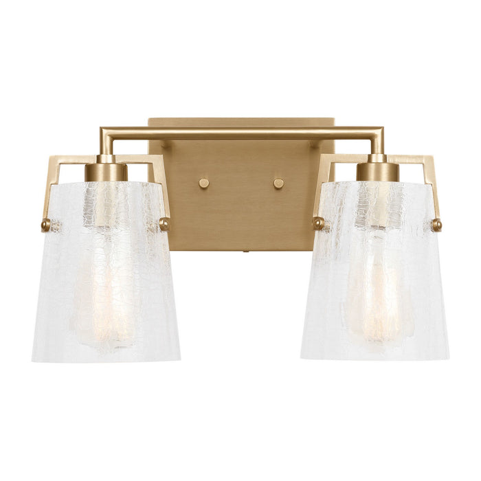 Myhouse Lighting Visual Comfort Studio - DJV1032SBCKG - Two Light Vanity - Crofton - Satin Brass