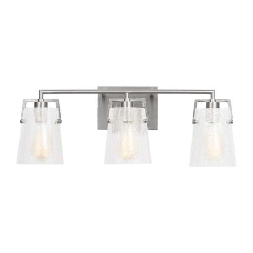 Myhouse Lighting Visual Comfort Studio - DJV1033BSCKG - Three Light Vanity - Crofton - Brushed Nickel
