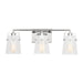 Myhouse Lighting Visual Comfort Studio - DJV1033CHCKG - Three Light Vanity - Crofton - Chrome