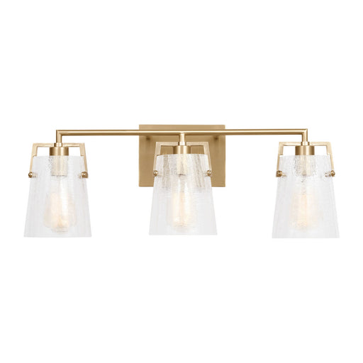 Myhouse Lighting Visual Comfort Studio - DJV1033SBCKG - Three Light Vanity - Crofton - Satin Brass