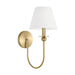 Myhouse Lighting Visual Comfort Studio - DJW1111SB - One Light Wall Sconce - Elsay - Satin Brass