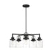 Myhouse Lighting Visual Comfort Studio - GLC1175MBK - Five Light Chandelier - Anders - Midnight Black