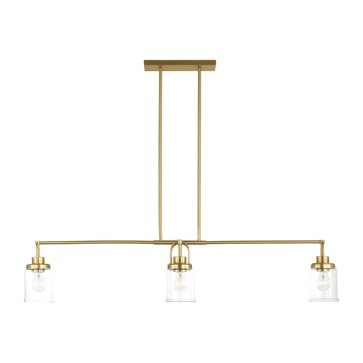 Myhouse Lighting Visual Comfort Studio - GLC1184SB - Four Light Chandelier - Anders - Satin Brass