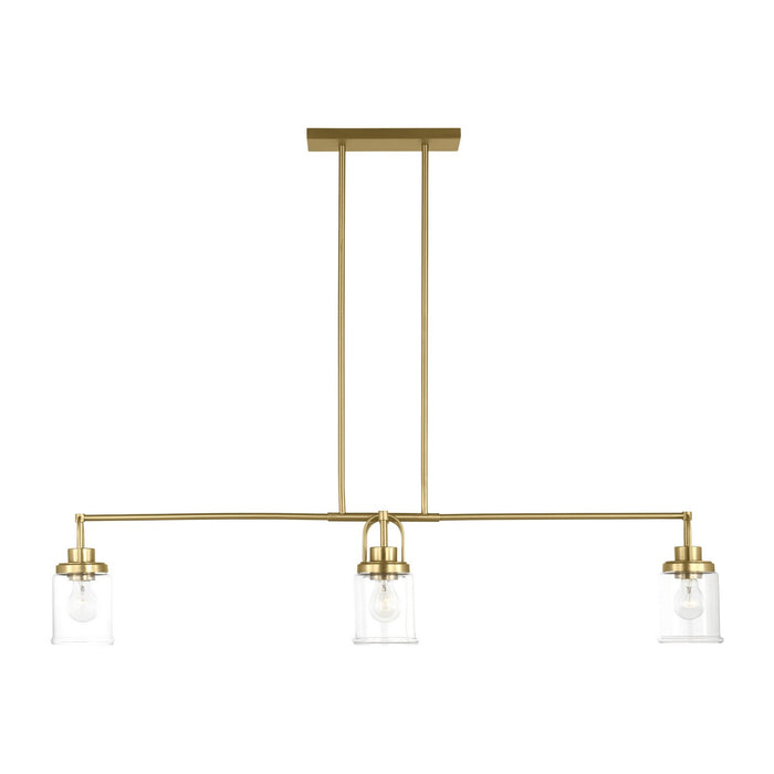 Myhouse Lighting Visual Comfort Studio - GLC1184SB - Four Light Chandelier - Anders - Satin Brass