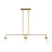 Myhouse Lighting Visual Comfort Studio - GLC1184SB - Four Light Chandelier - Anders - Satin Brass