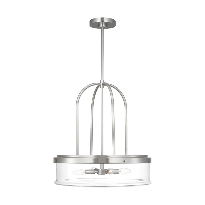 Myhouse Lighting Visual Comfort Studio - GLP1064BS - Four Light Pendant - Anders - Brushed Nickel