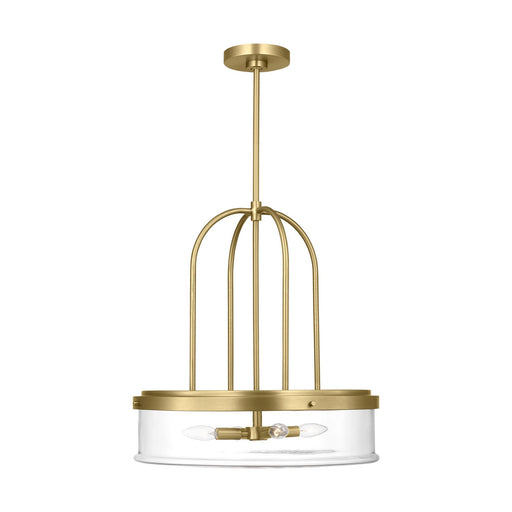 Myhouse Lighting Visual Comfort Studio - GLP1064SB - Four Light Pendant - Anders - Satin Brass