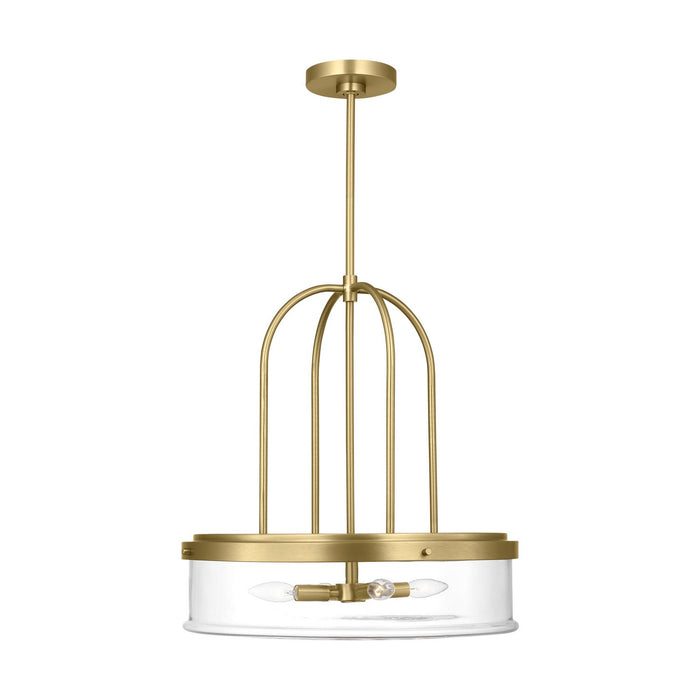 Myhouse Lighting Visual Comfort Studio - GLP1064SB - Four Light Pendant - Anders - Satin Brass