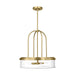 Myhouse Lighting Visual Comfort Studio - GLP1064SB - Four Light Pendant - Anders - Satin Brass