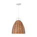 Myhouse Lighting Visual Comfort Studio - GLP1081MWT-BRTN - One Light Pendant - Norman - Blonde Rattan