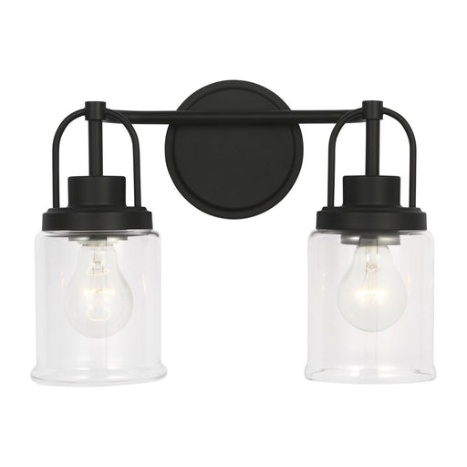 Myhouse Lighting Visual Comfort Studio - GLV1072MBK - Two Light Vanity - Anders - Midnight Black