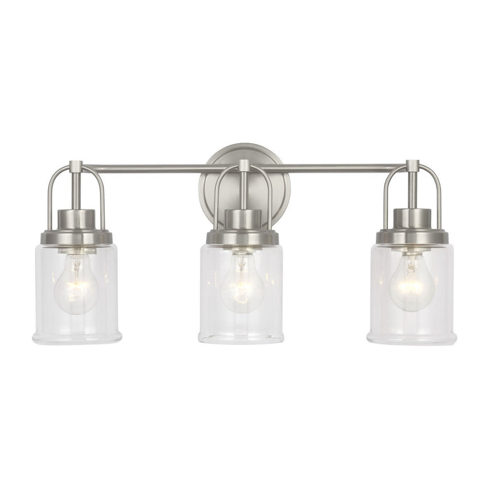 Myhouse Lighting Visual Comfort Studio - GLV1073BS - Three Light Vanity - Anders - Brushed Nickel