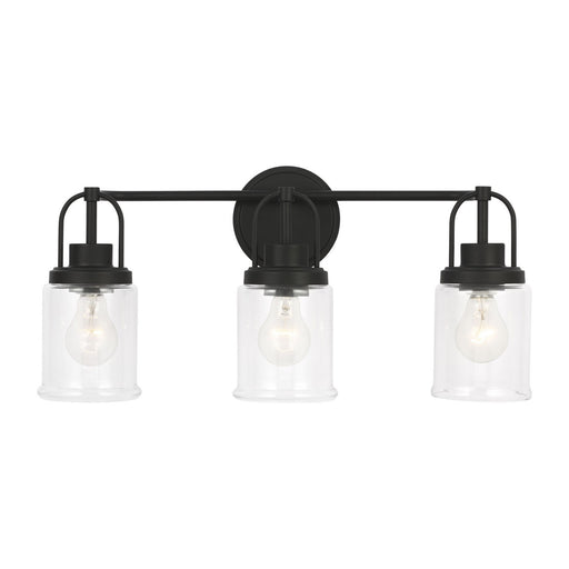 Myhouse Lighting Visual Comfort Studio - GLV1073MBK - Three Light Vanity - Anders - Midnight Black