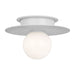 Myhouse Lighting Visual Comfort Studio - KF1001MWT - One Light Flush Mount - Nodes - Matte White