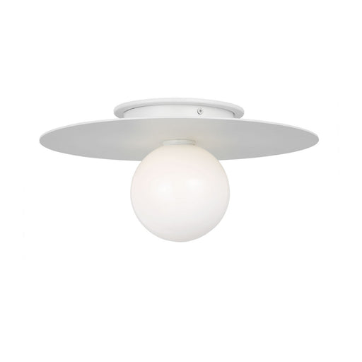 Myhouse Lighting Visual Comfort Studio - KF1011MWT - One Light Flush Mount - Nodes - Matte White