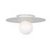 Myhouse Lighting Visual Comfort Studio - KF1011MWT - One Light Flush Mount - Nodes - Matte White
