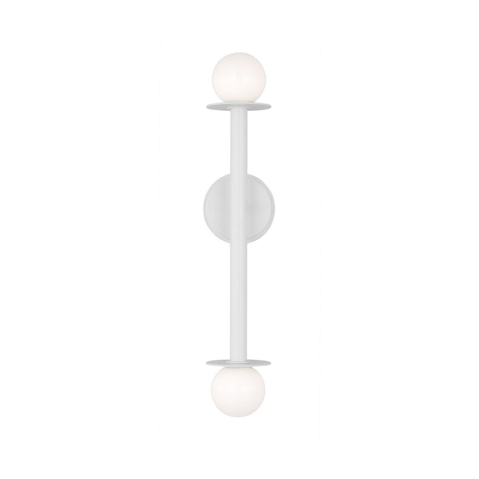 Myhouse Lighting Visual Comfort Studio - KWL1012MWT - Two Light Wall Sconce - Nodes - Matte White