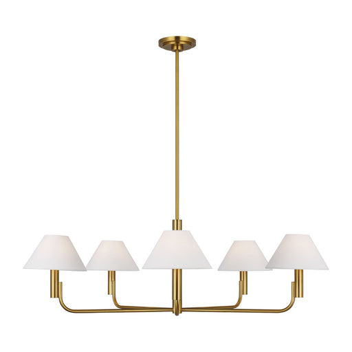 Myhouse Lighting Visual Comfort Studio - SLC1005BBS - Five Light Chandelier - Colfax - Burnished Brass