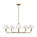 Myhouse Lighting Visual Comfort Studio - SLC1005BBS - Five Light Chandelier - Colfax - Burnished Brass
