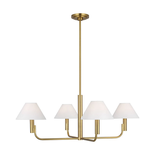 Myhouse Lighting Visual Comfort Studio - SLC1014BBS - Four Light Chandelier - Colfax - Burnished Brass
