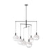 Myhouse Lighting Visual Comfort Studio - SLC1036AI - Six Light Chandelier - Torian - Aged Iron