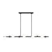 Myhouse Lighting Visual Comfort Studio - SLC1059AI - Nine Light Linear Chandelier - Altair - Aged Iron
