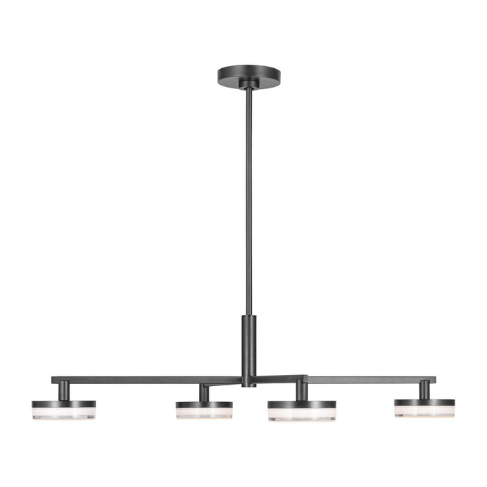 Myhouse Lighting Visual Comfort Studio - SLC1074AI - LED Chandelier - Khan - Aged Iron