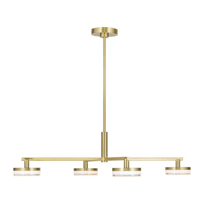 Myhouse Lighting Visual Comfort Studio - SLC1074BBS - LED Chandelier - Khan - Burnished Brass
