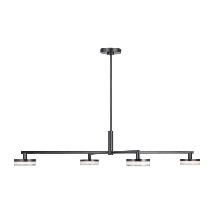 Myhouse Lighting Visual Comfort Studio - SLC1084AI - LED Chandelier - Khan - Aged Iron