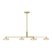 Myhouse Lighting Visual Comfort Studio - SLC1084BBS - LED Chandelier - Khan - Burnished Brass