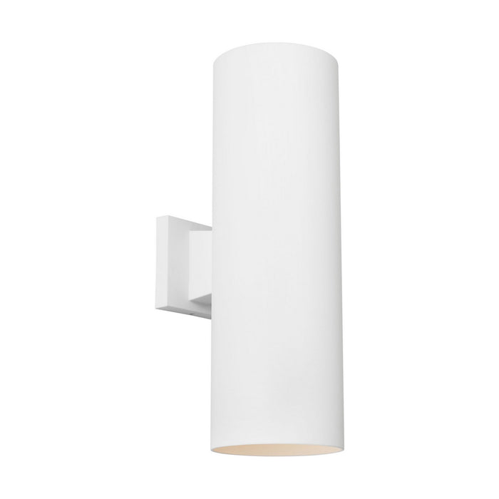 Myhouse Lighting Visual Comfort Studio - SLO1172OTW - Two Light Wall Lantern - Outdoor Cylinders - Outdoor Textured White