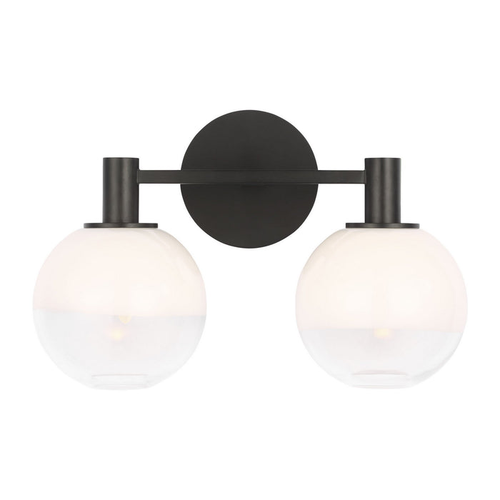 Myhouse Lighting Visual Comfort Studio - SLV1002AI - Two Light Vanity - Torian - Aged Iron