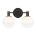 Myhouse Lighting Visual Comfort Studio - SLV1002AI - Two Light Vanity - Torian - Aged Iron
