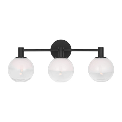 Myhouse Lighting Visual Comfort Studio - SLV1003AI - Three Light Vanity - Torian - Aged Iron