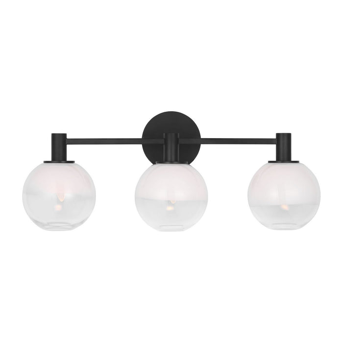 Myhouse Lighting Visual Comfort Studio - SLV1003AI - Three Light Vanity - Torian - Aged Iron