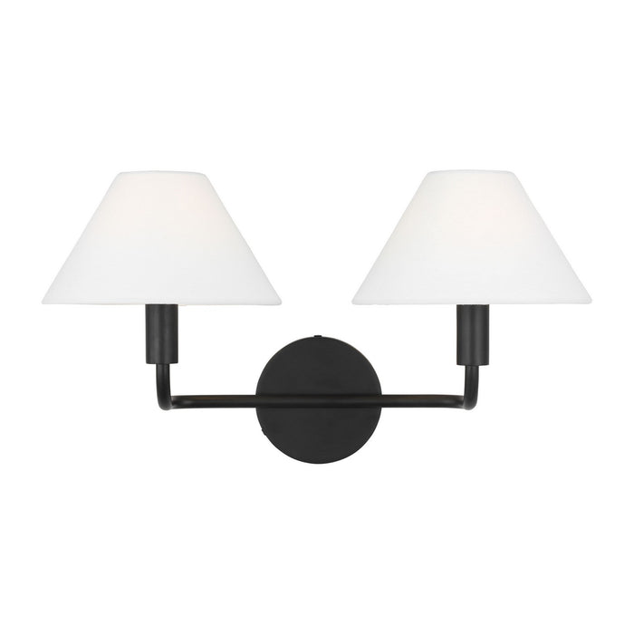 Myhouse Lighting Visual Comfort Studio - SLW1012AI - Two Light Wall Sconce - Colfax - Aged Iron