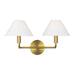 Myhouse Lighting Visual Comfort Studio - SLW1012BBS - Two Light Wall Sconce - Colfax - Burnished Brass