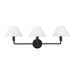 Myhouse Lighting Visual Comfort Studio - SLW1023AI - Three Light Wall Sconce - Colfax - Aged Iron