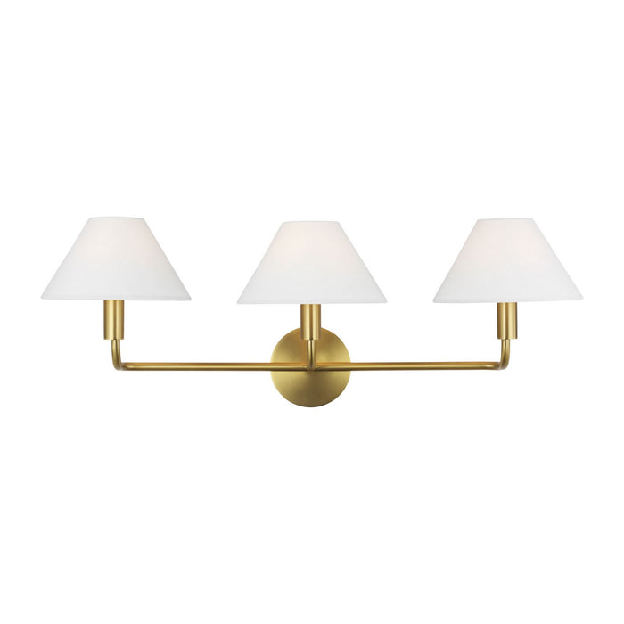 Myhouse Lighting Visual Comfort Studio - SLW1023BBS - Three Light Wall Sconce - Colfax - Burnished Brass